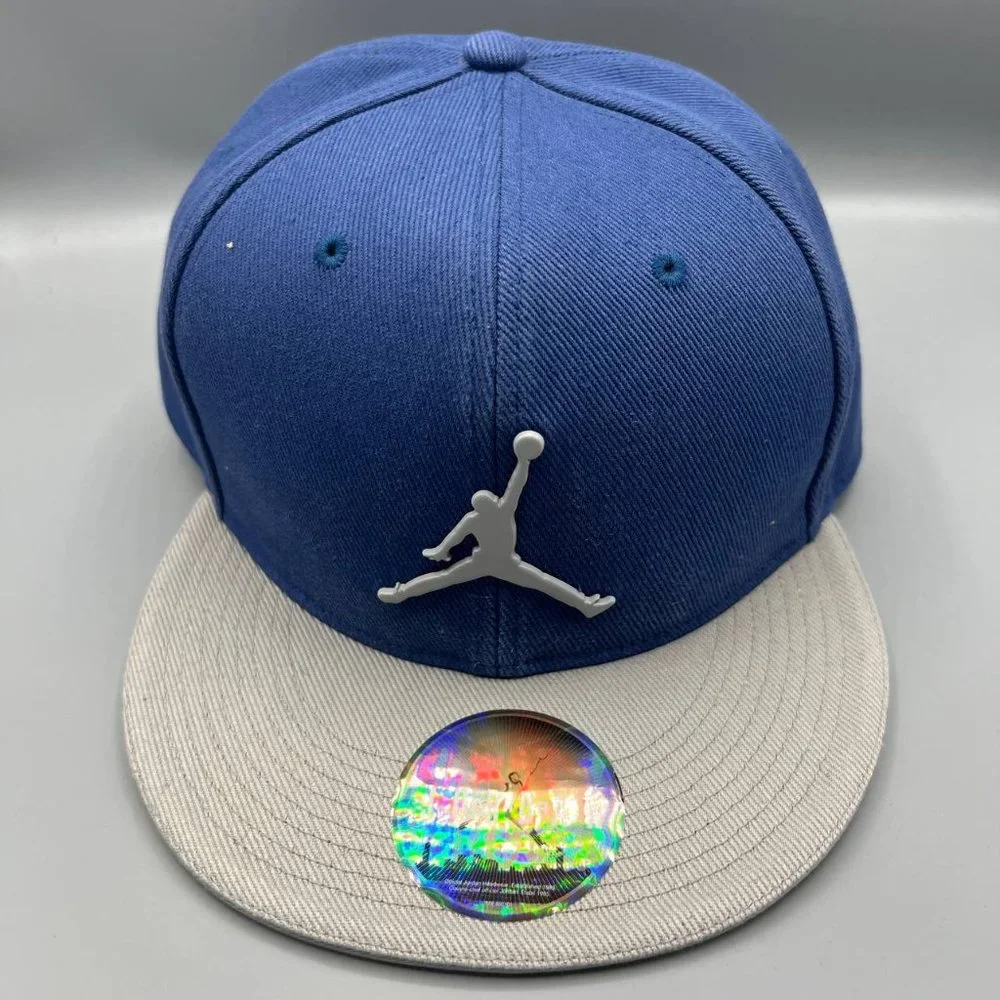 Air‎ Jordan Hat Men 7 5/8 Blue Gray Jumpman Fitted Cap